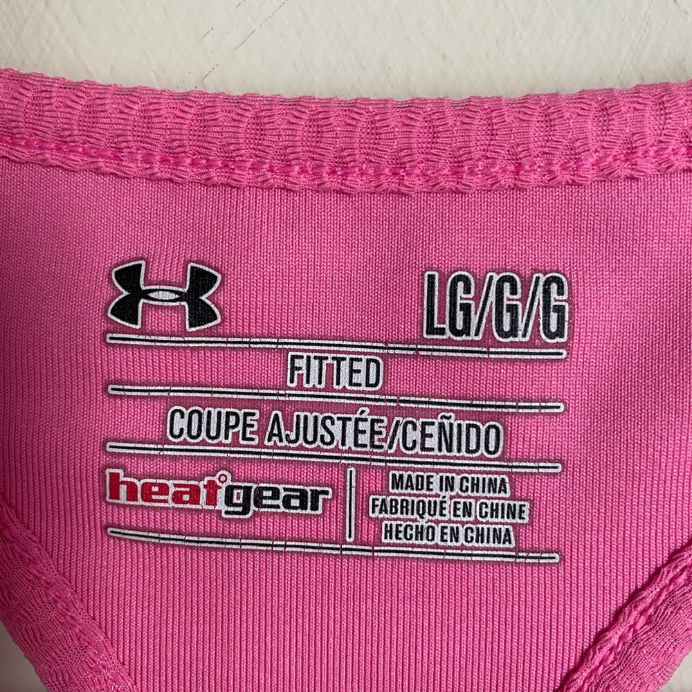 Under armor pink razorback support tank - Picture 3 of 4